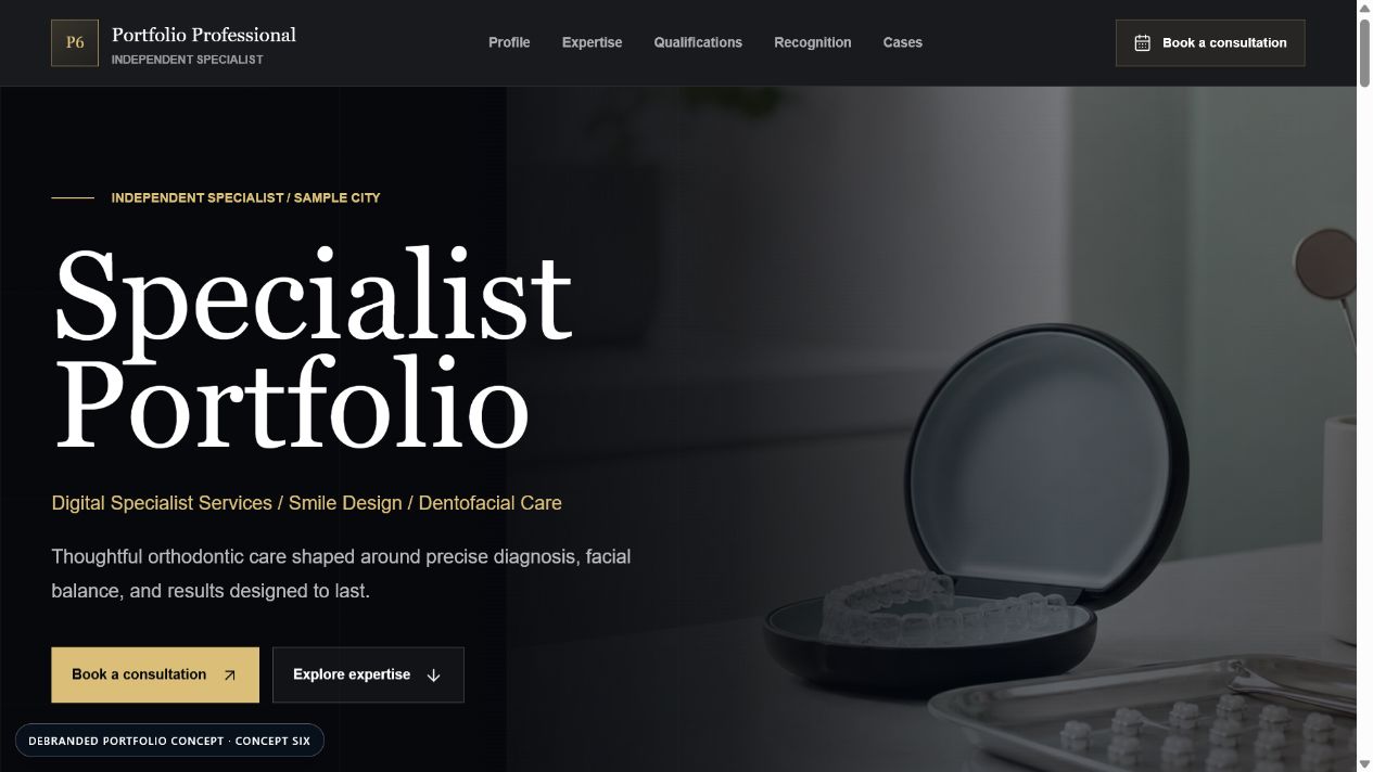 Personal Brand Portfolio website preview